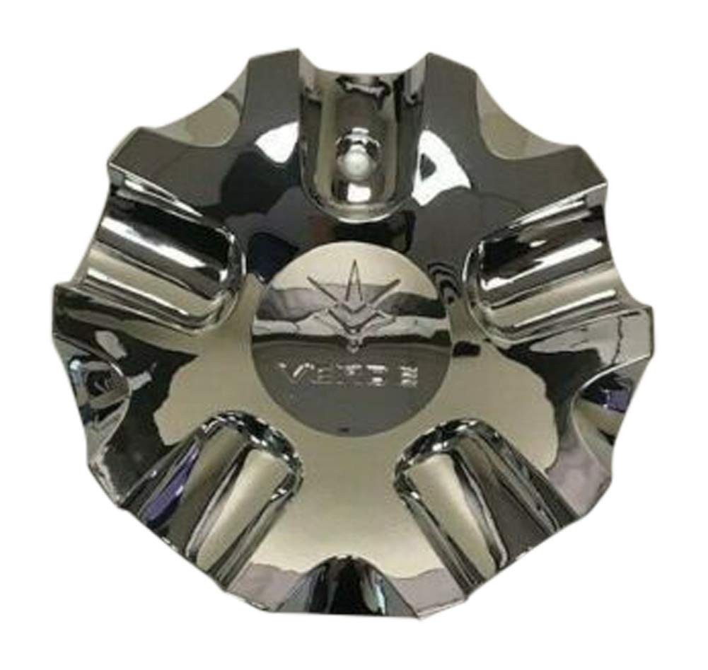 Tampa Central de Roda Verde Wheels V36 Protocolo Cromado - CAP5078-C