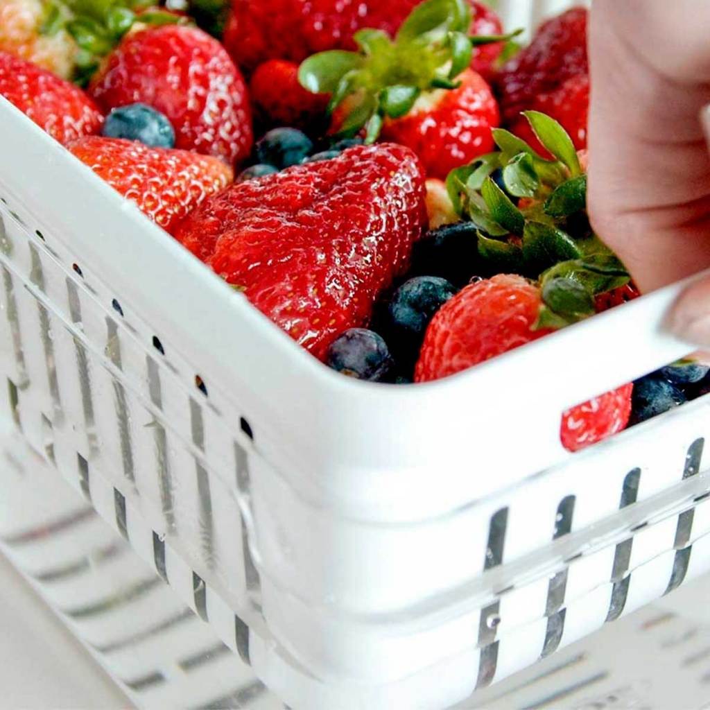 Geladeira Organizada: Kit 4 Cestos 3,8L com Tampa