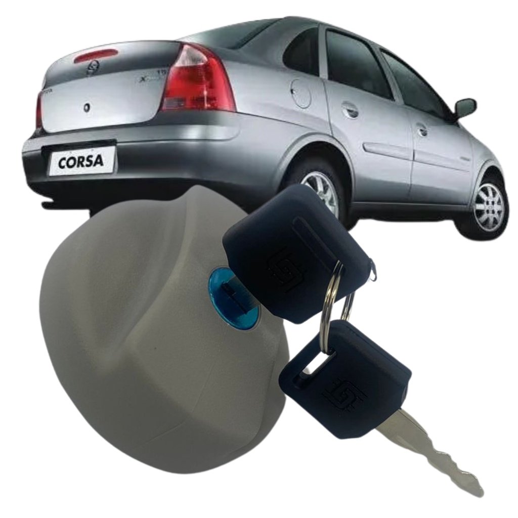 Tampa Tanque Combustível Corsa 2002 a 2012 – Com 2 Chaves