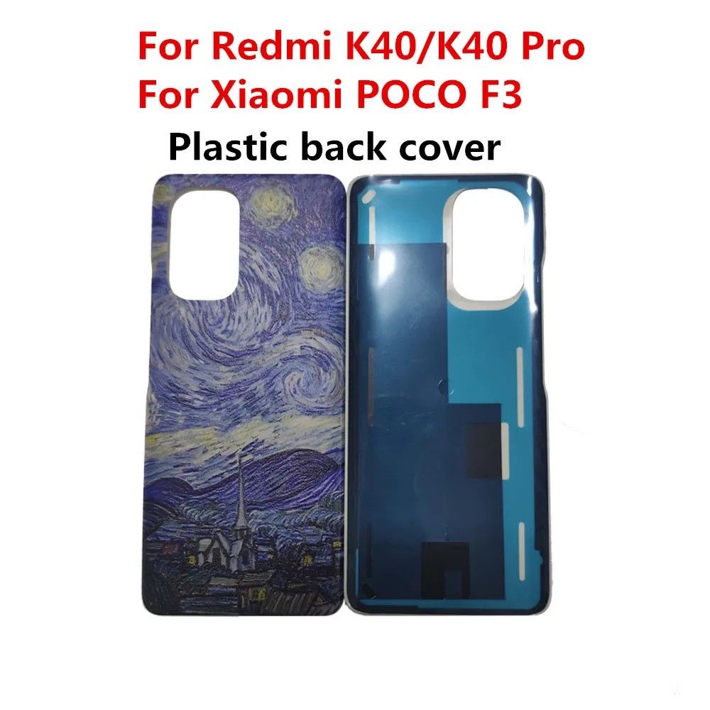 Tampa Traseira Redmi K40/POCO F3: Plástico Resistente