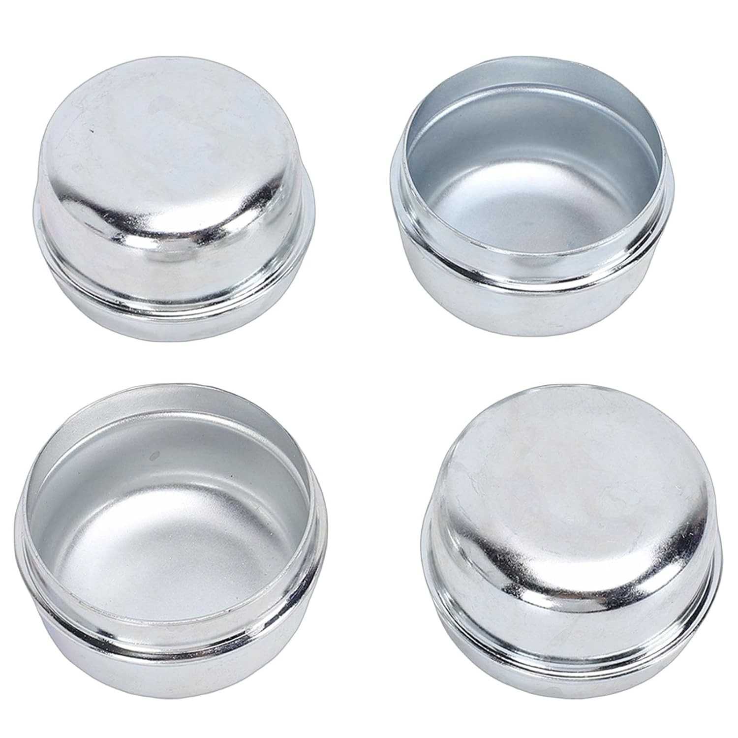 Kit 4 Tampas de Eixo para Reboque 1.98" - Proteção e Estilo para seu Veículo