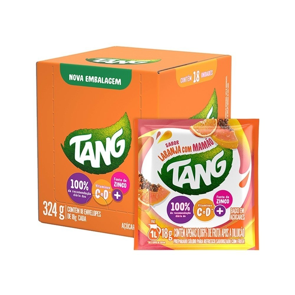 Tang Laranja e Mamão: Refresco em Pó Delicioso!