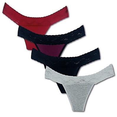 Tanga de Algodão: Kit 4 Fio Duplo Super Confortável
