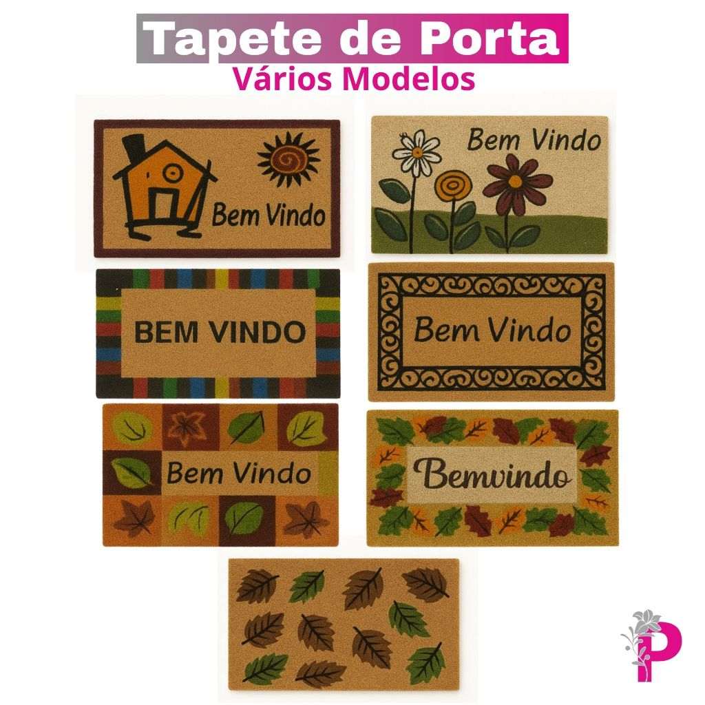 Tapete de Porta Fibra de Coco 30x60cm – Elegância e Praticidade na Entrada