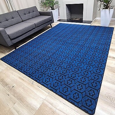 Tapete Geométrico Azul 1,50x2,00: Elegância para seu Lar