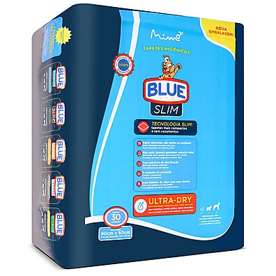 Tapete Higiênico Blue Slim: Proteção Premium!