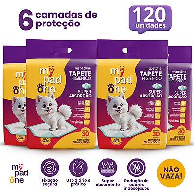 Tapete Higiênico My Pad: 120 Unidades Premium!