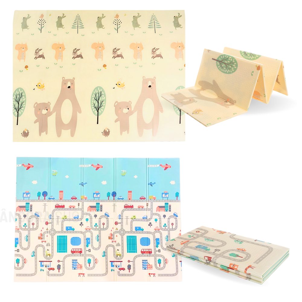 Tapete Infantil Tatame Educativo Dupla Face 180x120cm – Seguro e Estimulante para Bebês