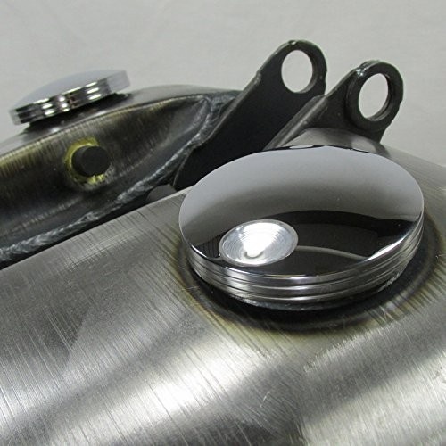 Tampas de Tanque Harley Fat-Bob Cromadas CNC - Alumínio Tarugo 6061 (1982+)