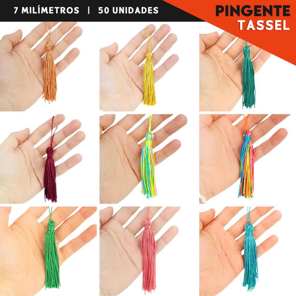 Tassel de Seda 50 Unidades: Cores Vibrantes!