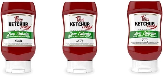 Kit com 3 unidades Ketchup Picante Mrs Taste Zero Calorias