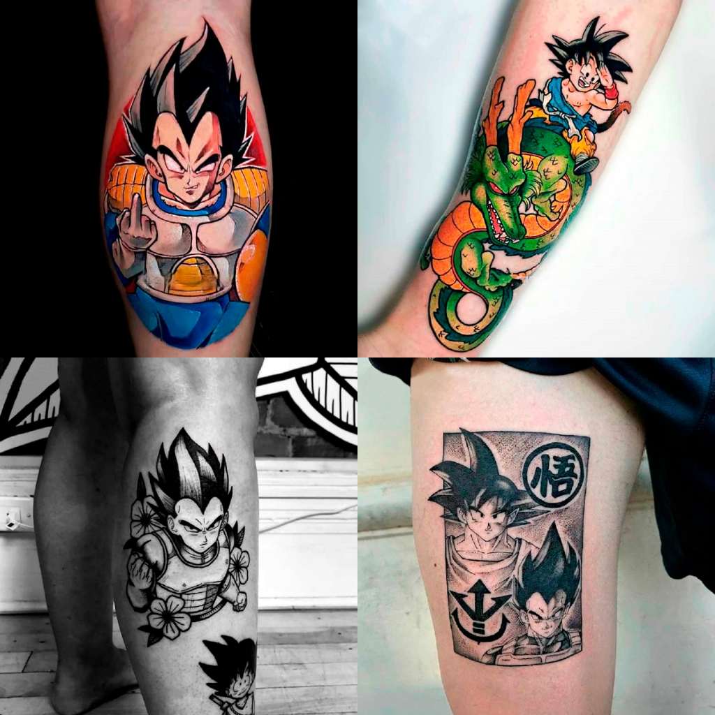 Tatuagem Temporária Anime A Prova D'Água: Dragon Ball, Naruto e Mais