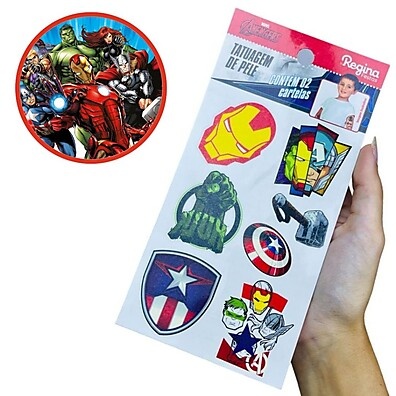 Tatuagens Marvel Vingadores: Diversão Garantida!