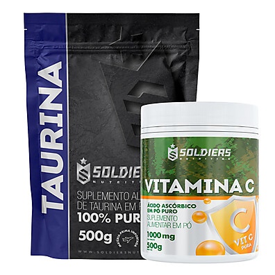 Taurina + Vitamina C: Kit Imunidade e Performance