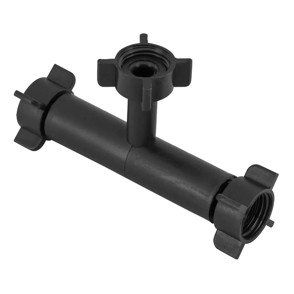 Te Ajustável 1/2 Polegada Preto: Solução Ideal para Misturadores de Lavatório
