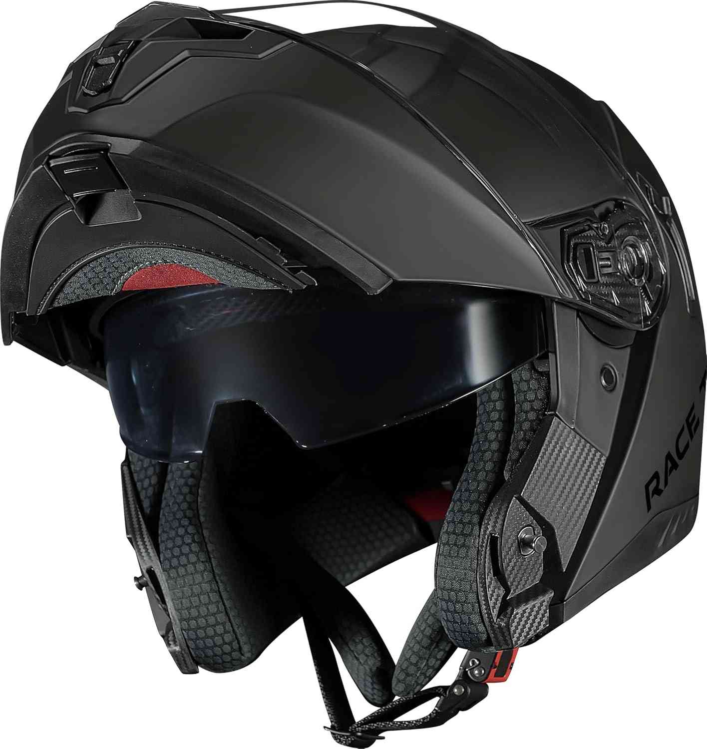 Capacete Robocop Race Tech Signal Titanium Fosco: Estilo e Segurança para Sua Pilotagem
