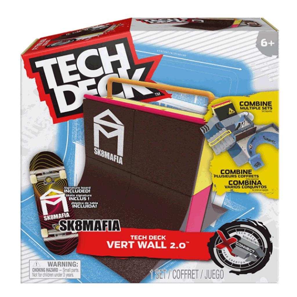 Tech Deck Rampa Vert Wall 2.0 SK8Mafia: Skate de Dedo!
