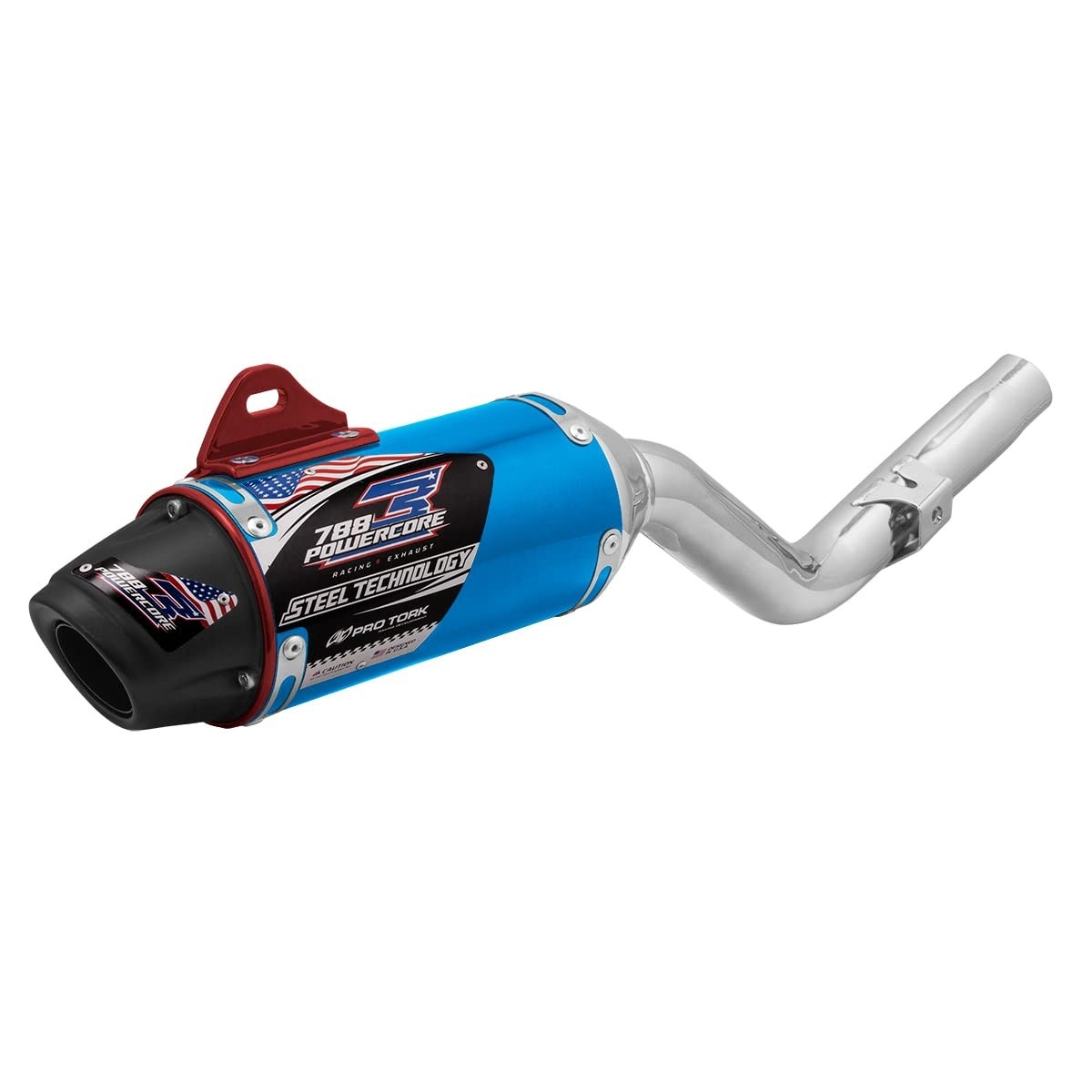 Escapamento Pro Tork Powercore 3 Steel Technology Azul para Biz 125 (2011-2018) - Ronco Esportivo e Performance