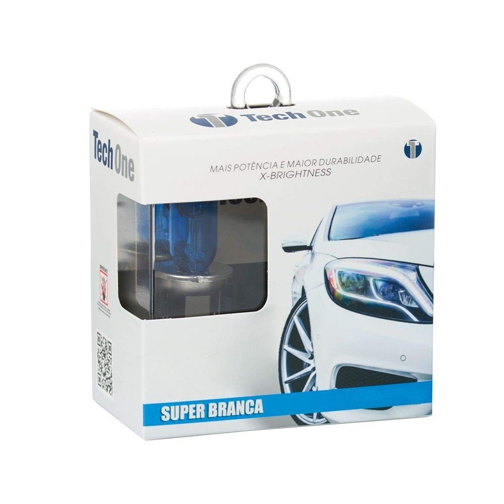 Lâmpada Super Branca Techone H7 8500K: Iluminação Premium e Segurança para Seu Carro