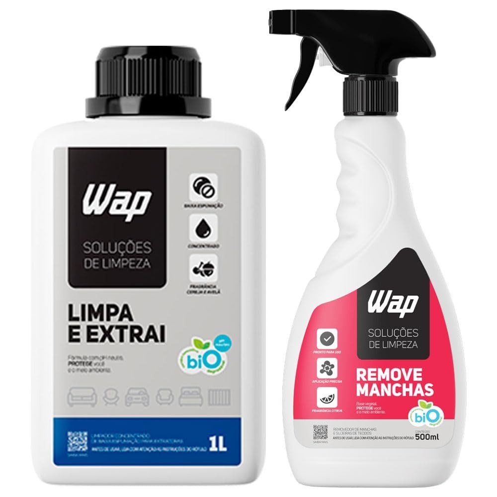 Detergente Concentrado Limpa Extrai - Removedor de Manchas para Tecidos, Carpetes e Estofados | Biodegradável e Seguro