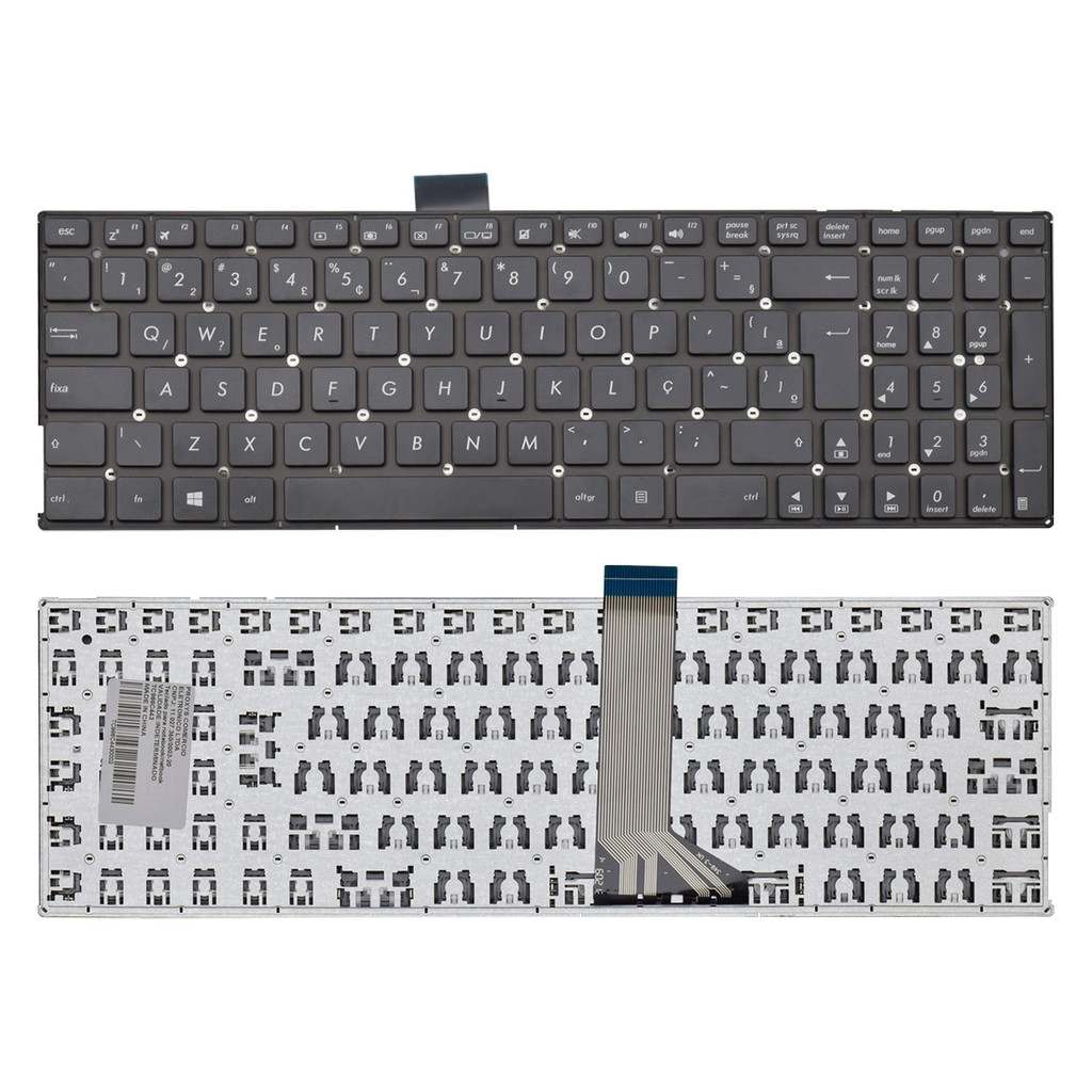 Teclado Asus X555-U: ABNT2 Preto Perfeito!