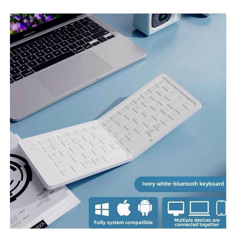 Teclado Bluetooth Dobrável: Mini e Portátil