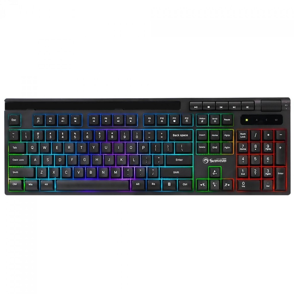 Teclado Gamer Marvo K603 Rainbow: Domine o Jogo!