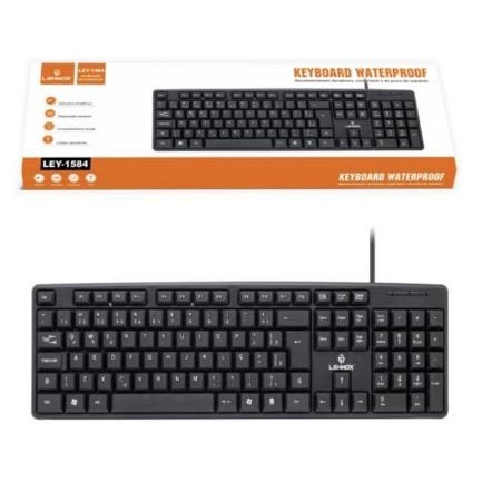 Teclado KAYM BLACK Impermeável USB – Proteção Total
