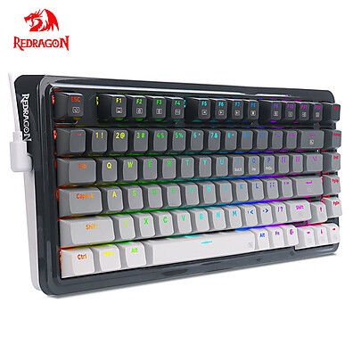Teclado Mecânico Redragon KS82-B: RGB, Hot-Swap e Compacto