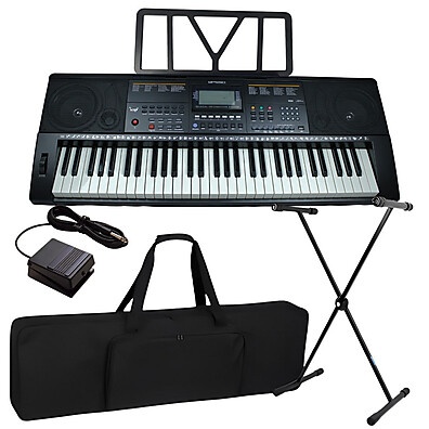 Teclado Musical Bravo BP550: 61 Teclas + Acessórios