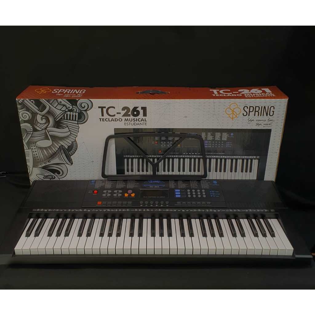 Teclado Musical Spring TC-261 61 Teclas – Ideal para Estudantes