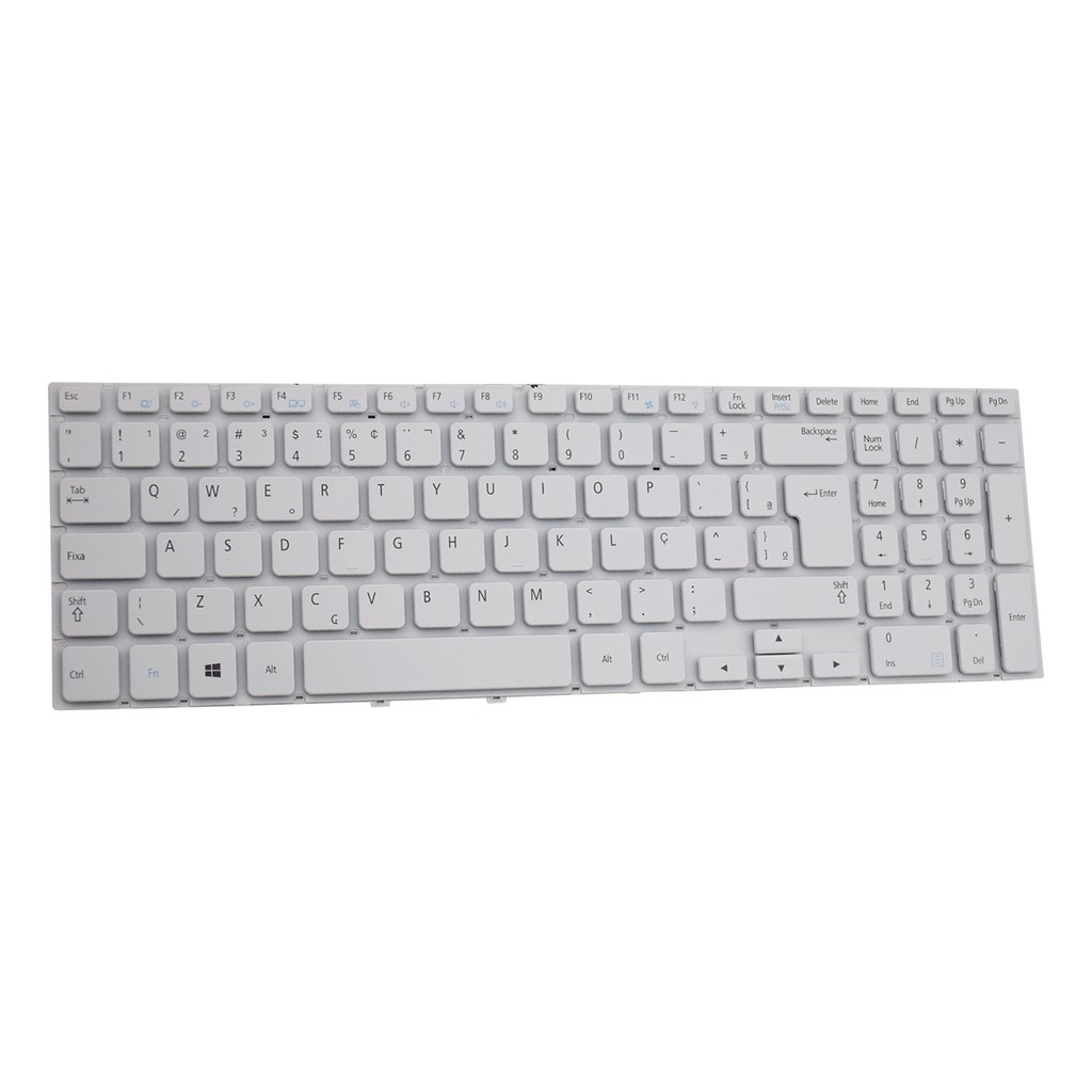 Teclado Notebook Samsung NP270E5G: ABNT2 Branco