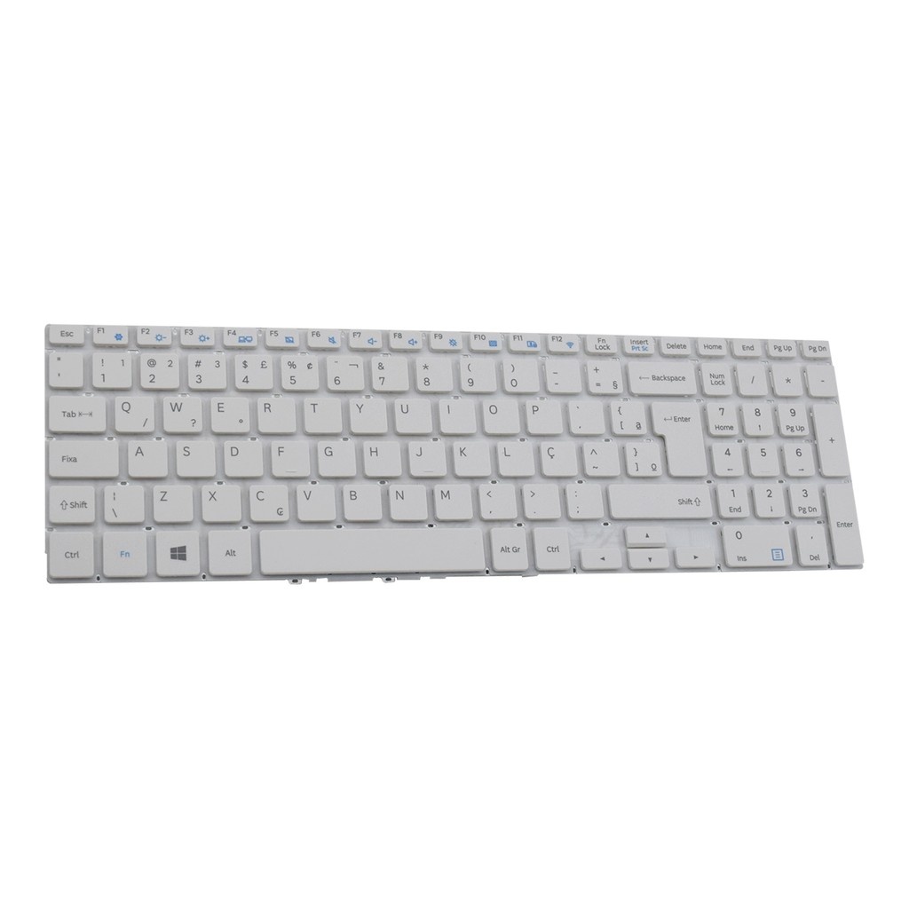 Teclado Notebook Samsung NP350XAA: Branco ABNT2