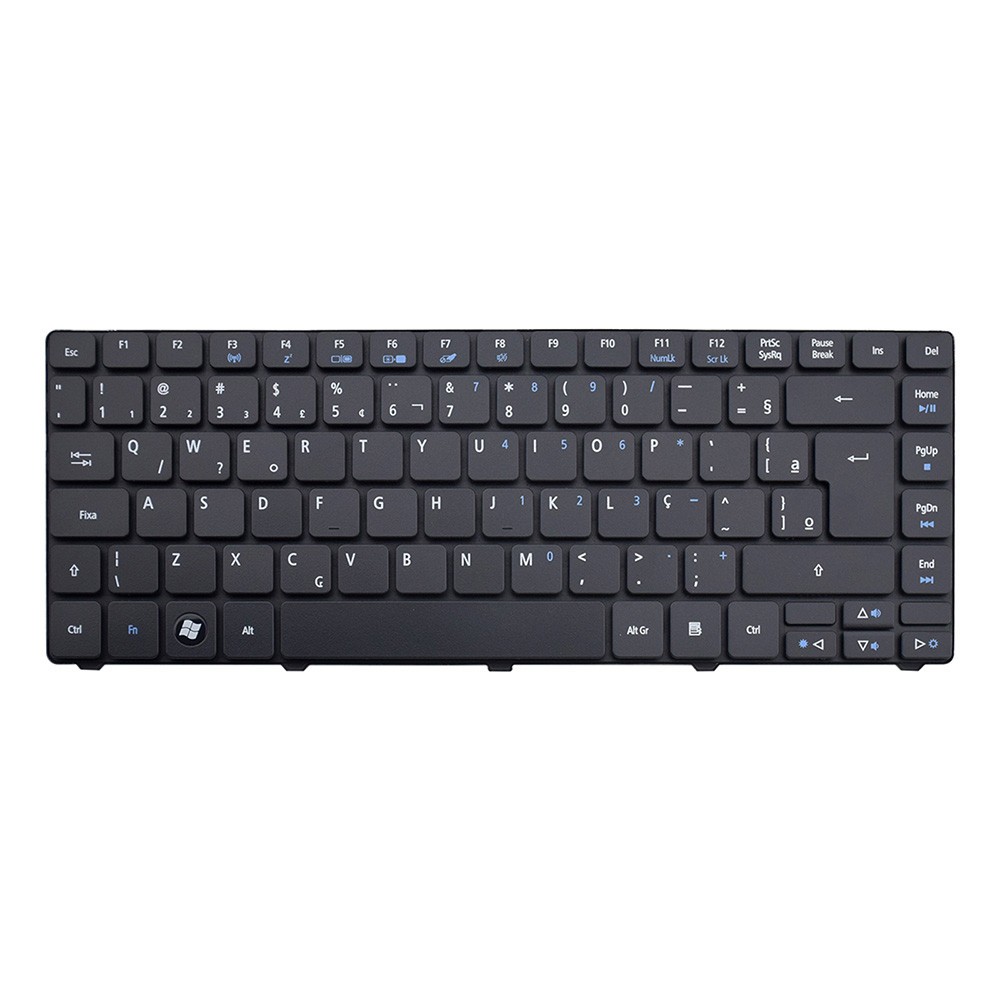 Teclado para Notebook Acer TM8471 ABNT2 F3 WI-FI Preto