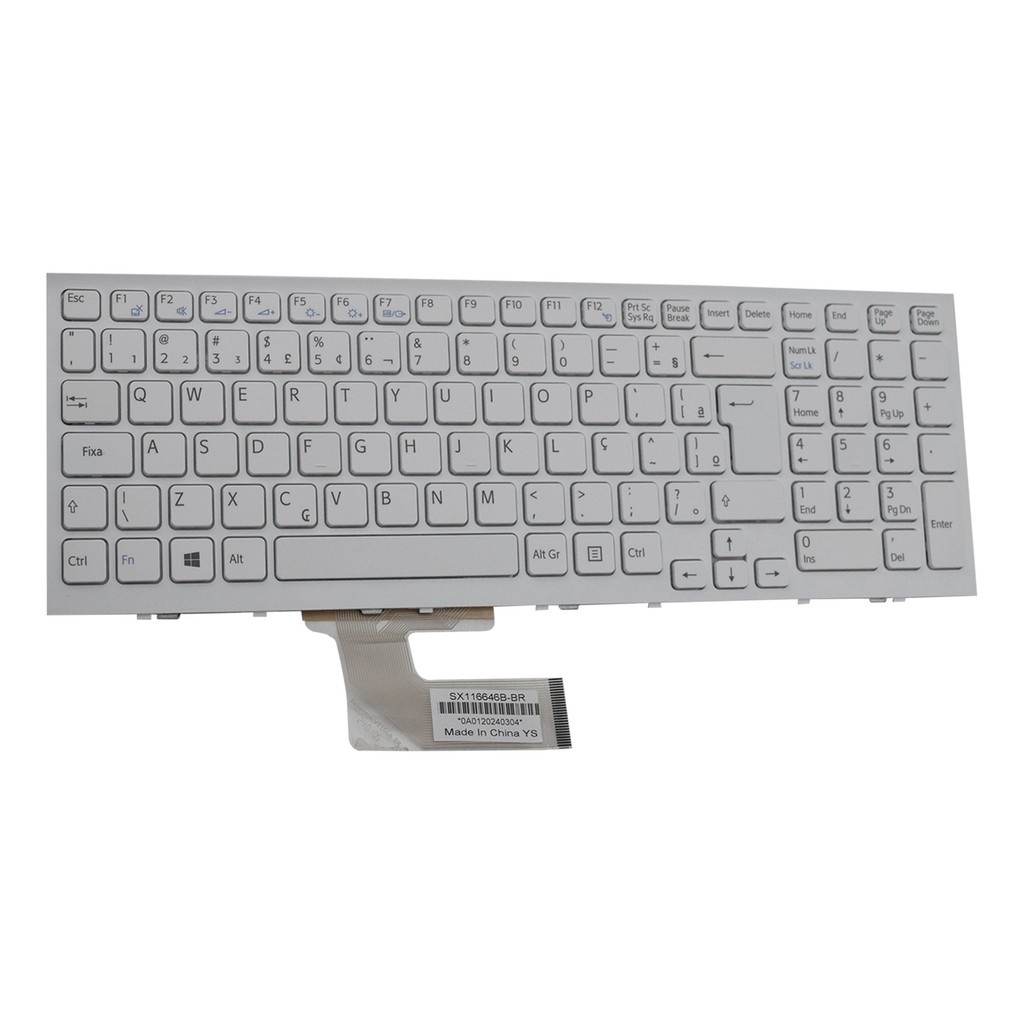 Teclado Sony Vaio Branco ABNT2: Substitua com Qualidade!