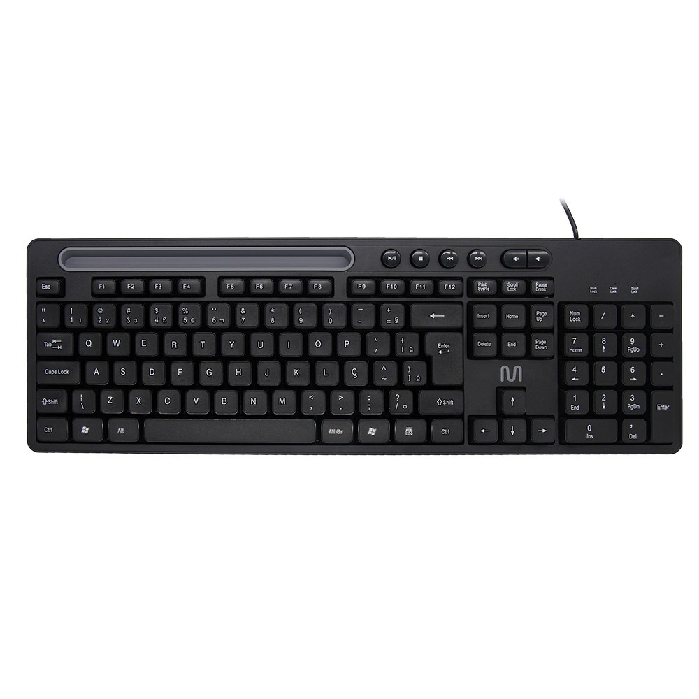 Teclado USB Multimídia: Conforto e Praticidade