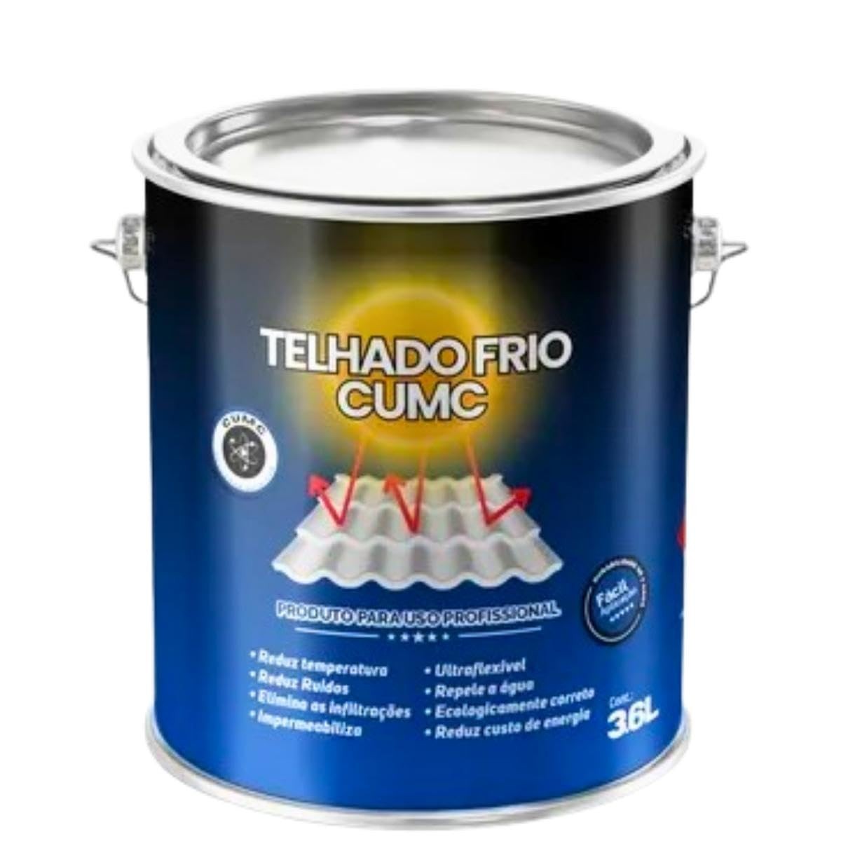 Tinta Térmica para Telhado Frio Cumc 18L - Refresque sua Cobertura com Tecnologia Avançada