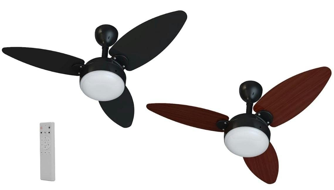 Ventilador de Teto Elluz Inverter Ventisol com Tecnologia Eco e 6 Velocidades