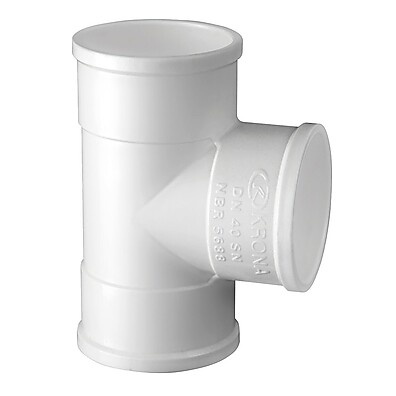Tee Esgoto Krona 40mm: 25 Unidades para Instalações Perfeitas