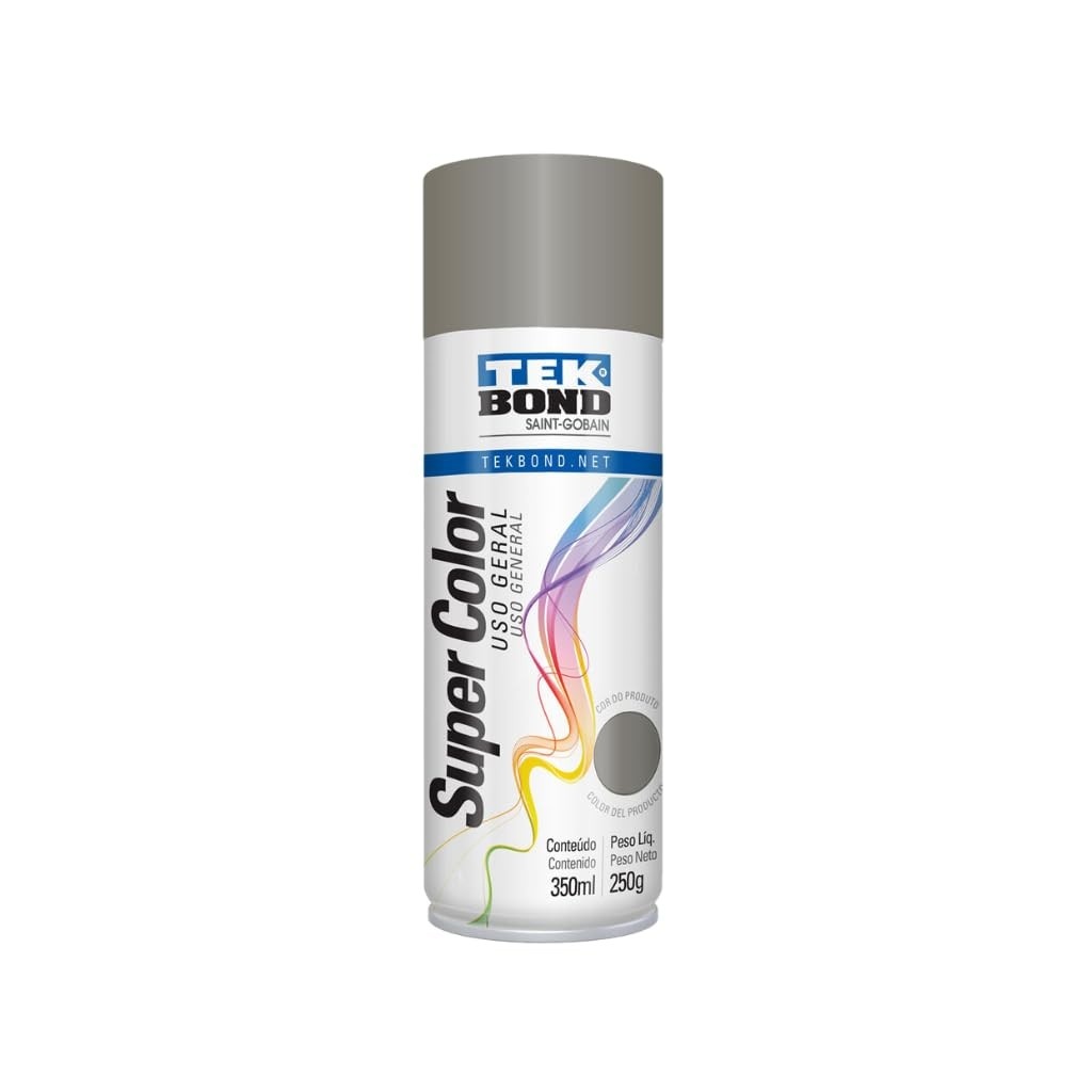 Tinta Spray Platina Aerossol TekBond Uso Geral 350ml/250g