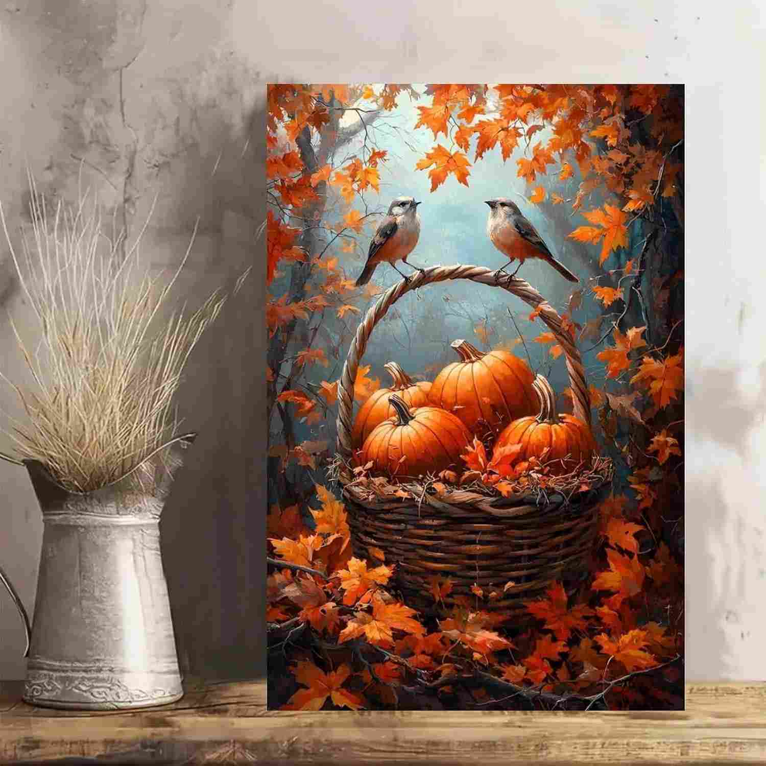 tela-30x45cm-arte-decoracao-a-de-casa-escritorio-aboboras-para-de-de-parede-vintage-e-rustica-a