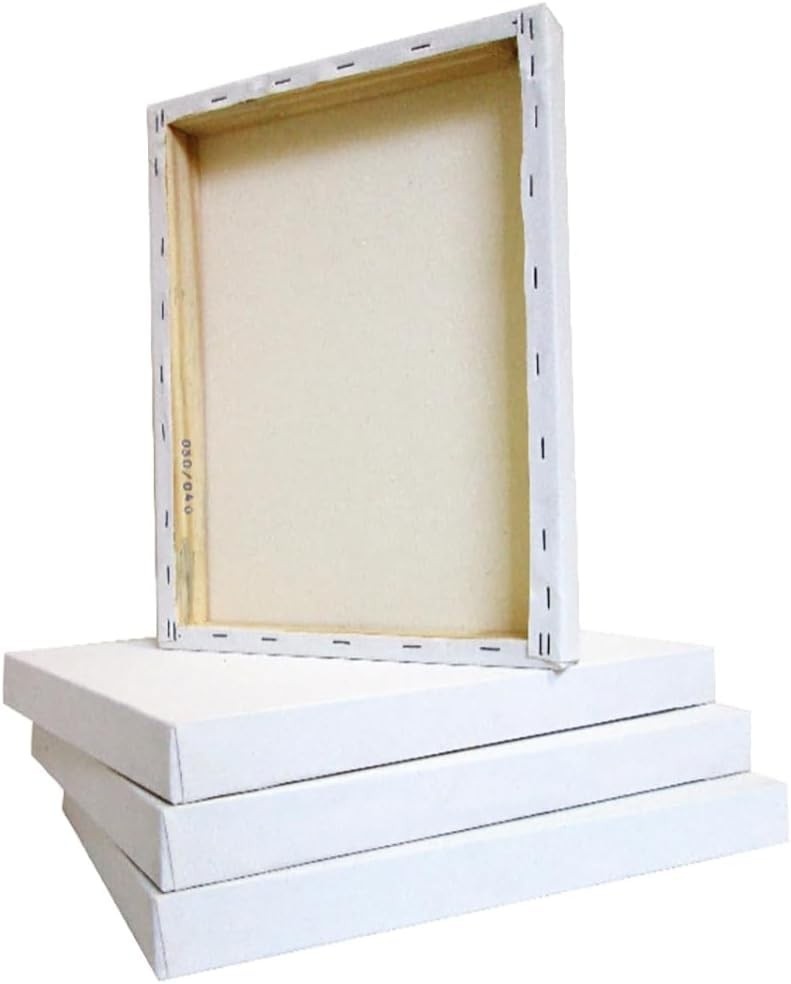 Tela Branca Canvas 20x15cm - Quadro em Algodão 100% com Chassi de Madeira