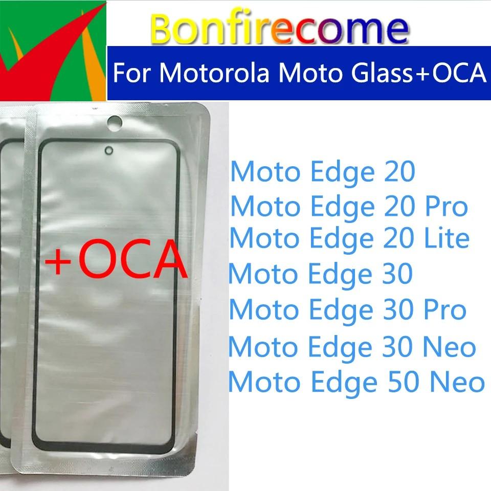 Tela Frontal Moto Edge: Vidro Touch + Cola OCA