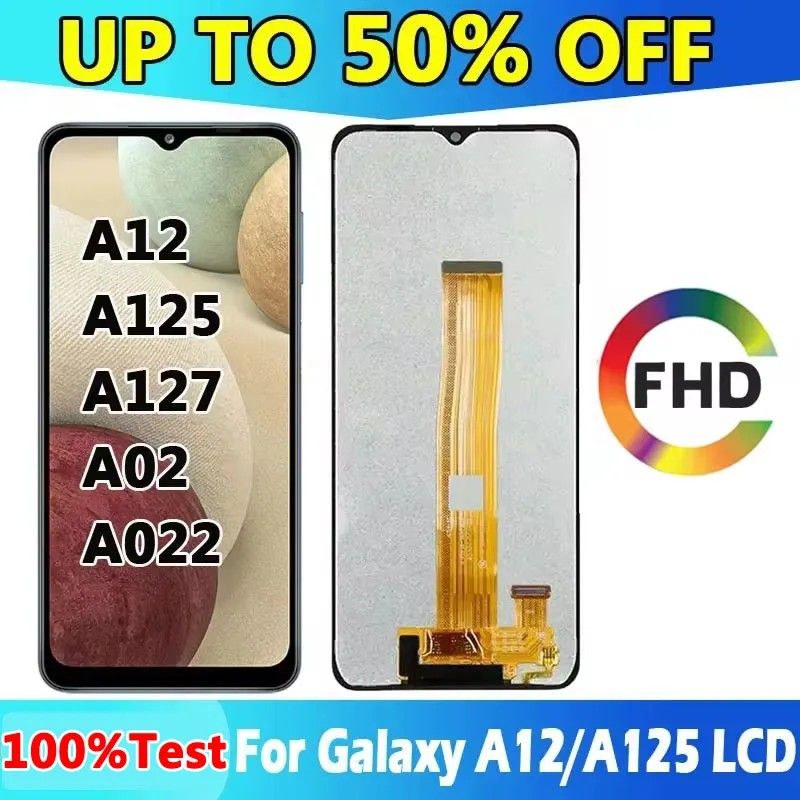 Tela Galaxy A12: LCD + Touchscreen Original