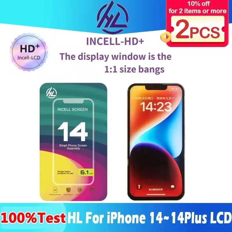 Tela iPhone 14/14 Plus: HD+ Incell - Troca Fácil!