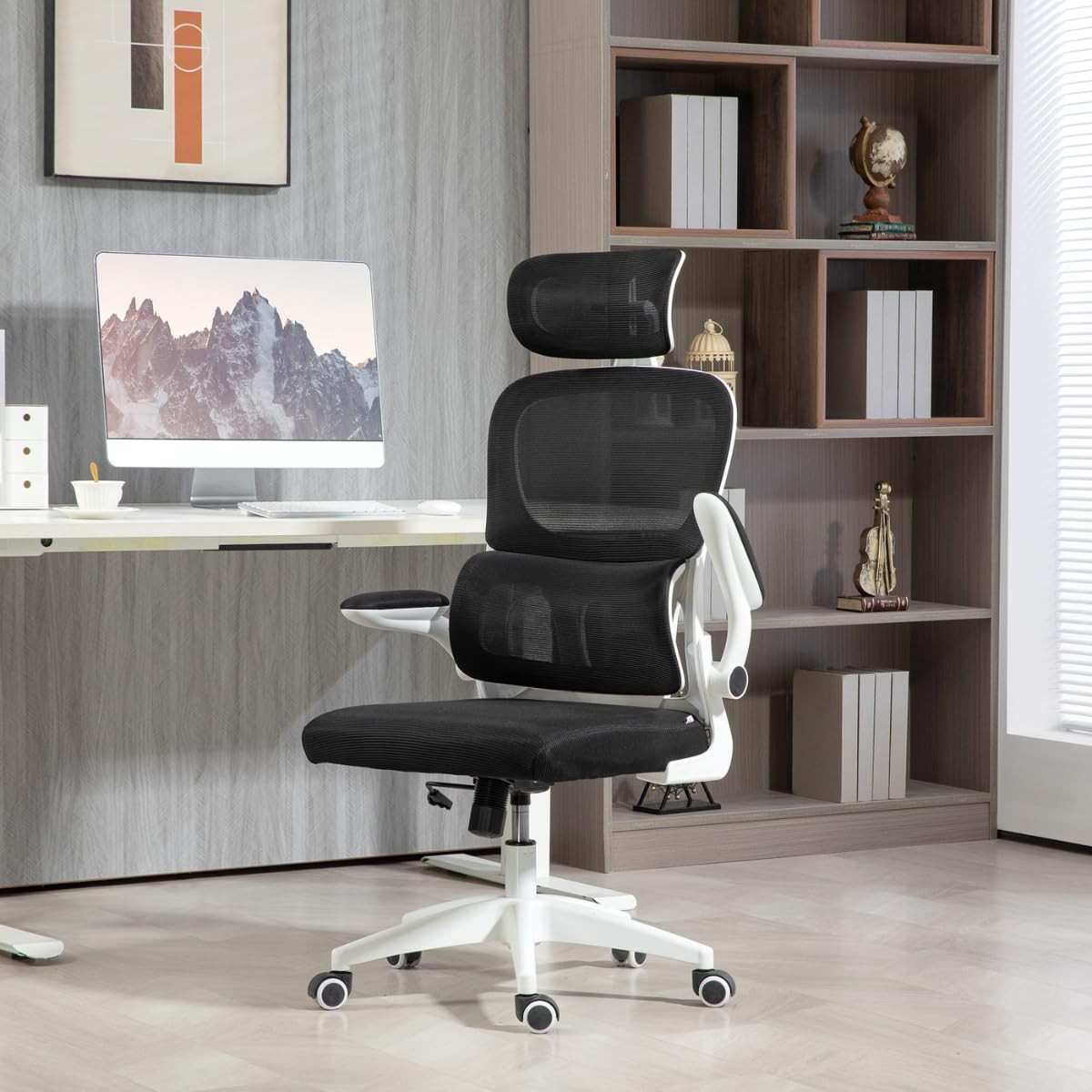Cadeira de Escritório Ergonômica Florença com Tela Mesh Premium e Apoio Lombar Ajustável