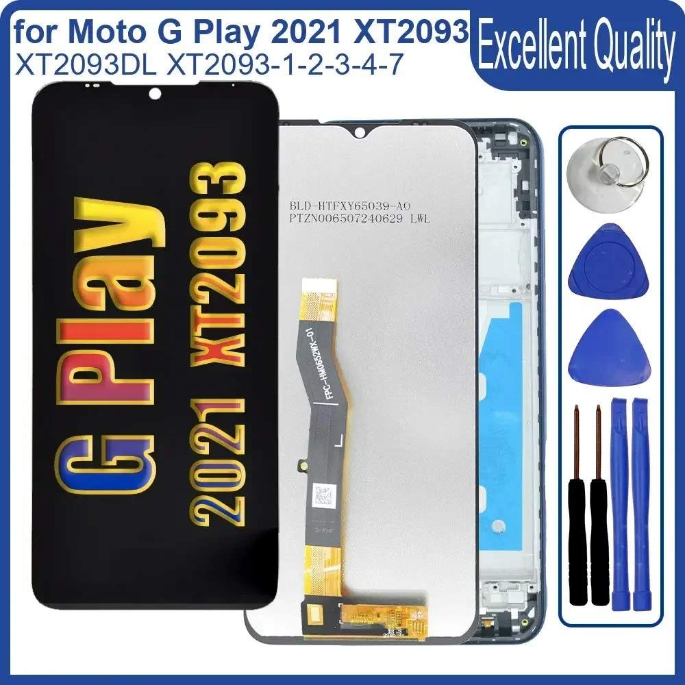 Tela Moto G Play 2021: LCD + Touch Reparo Fácil
