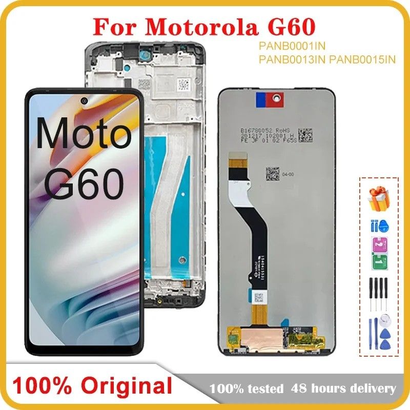 Tela Moto G60: LCD e Touchscreen Original
