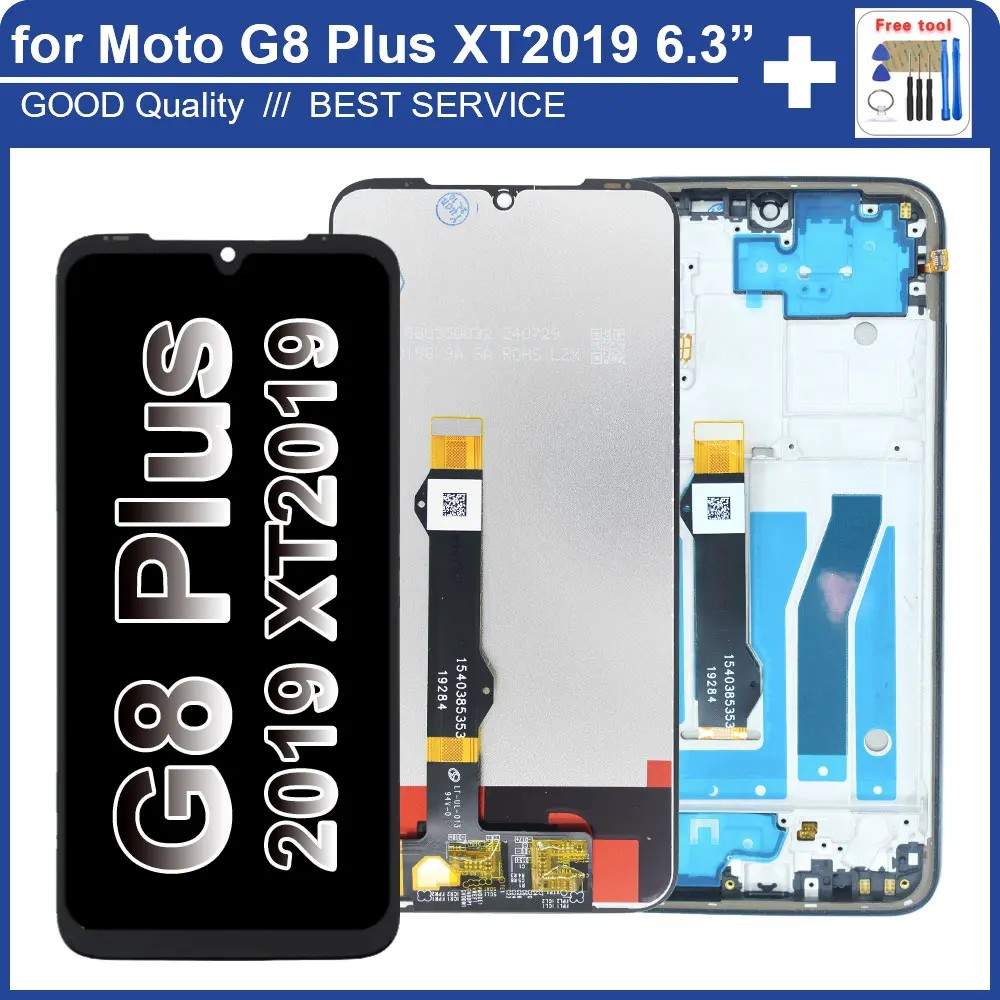 Tela Moto G8 Plus: LCD + Touchscreen com Moldura