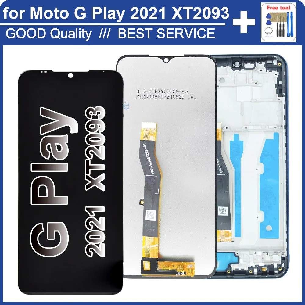 Tela Motorola Moto G Play 2021: LCD + Touch